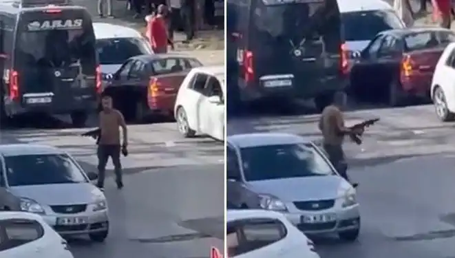 Başakşehir'de Pompalı Tüfekle Yolu Kapatıp Korku Salan Olay